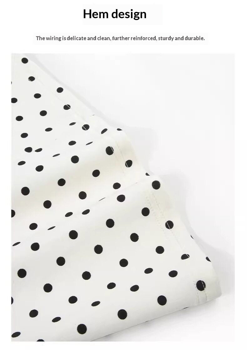 Damen Polka-Dot Sommerkleid mit Spaghettiträgern – Bild 5 | LuxeStyle