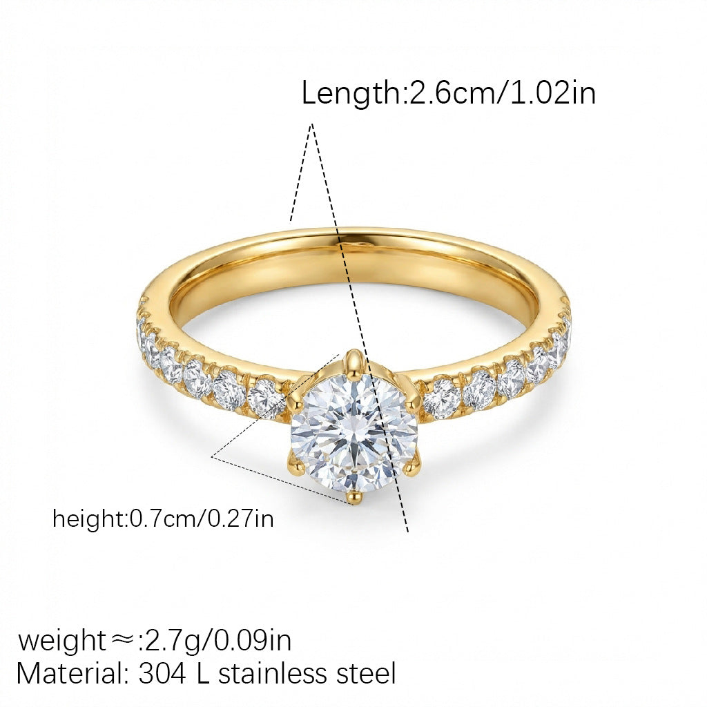 18K Gold Bicolor Pigstone Ring | LuxeStyle
