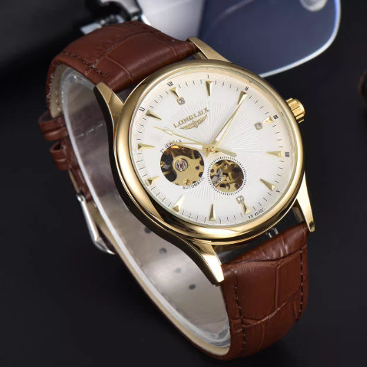 Automatische Armbanduhr aus Leder – Ansicht 3