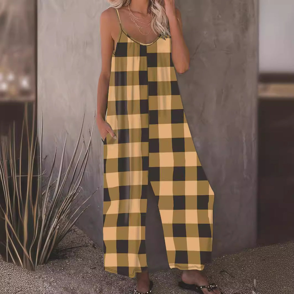 Lässiger Jumpsuit mit Spaghettiträgern