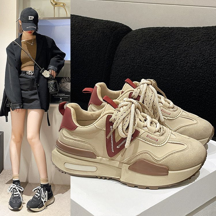 Retro Plattform-Sneaker
