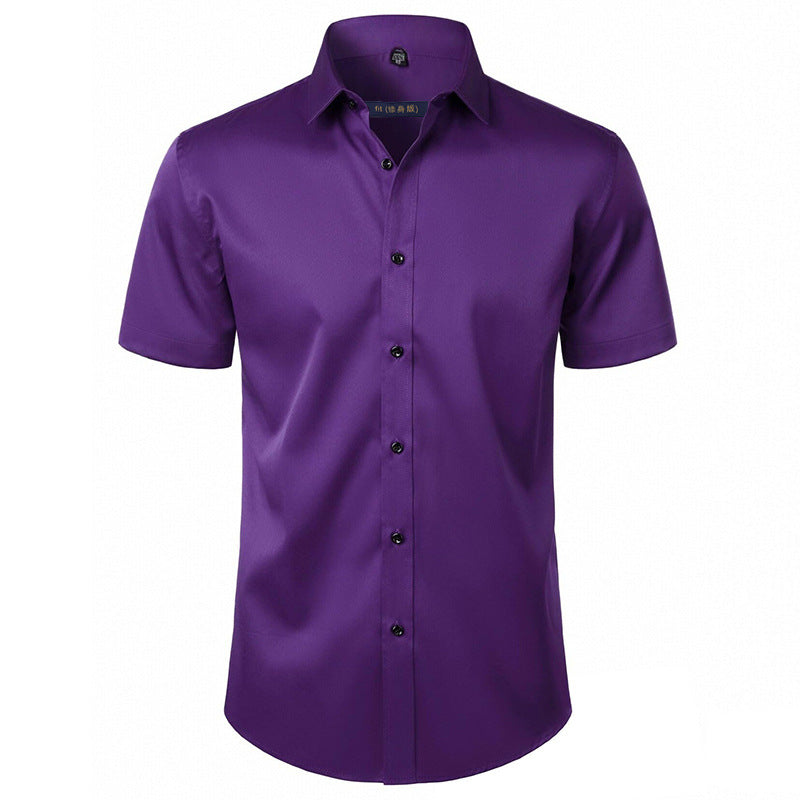 Unifarbener Stretch-Cardigan für Herren – Bild 1 | LuxeStyle