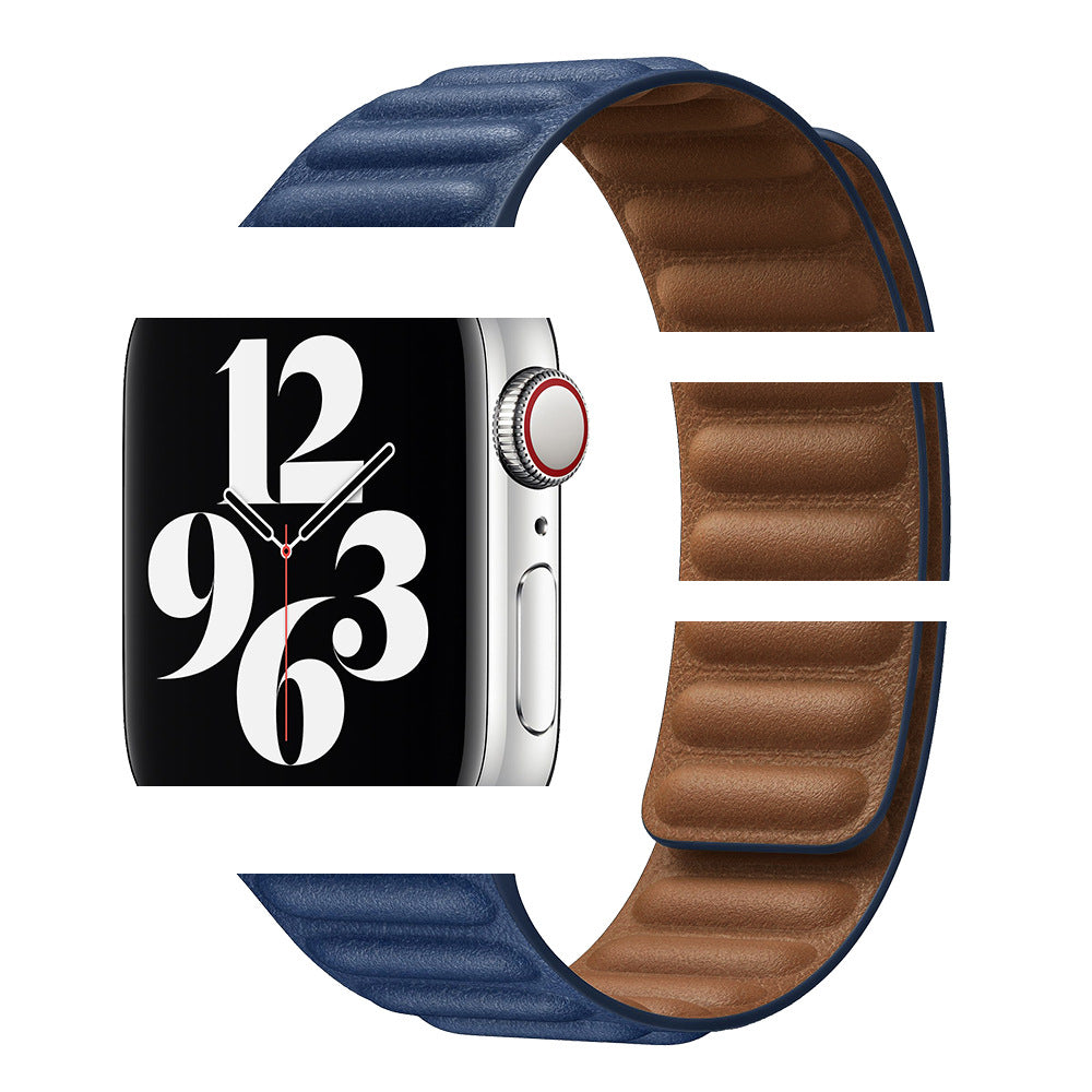 Lederarmband mit Kette für Apple Watch – Bild 2 | LuxeStyle