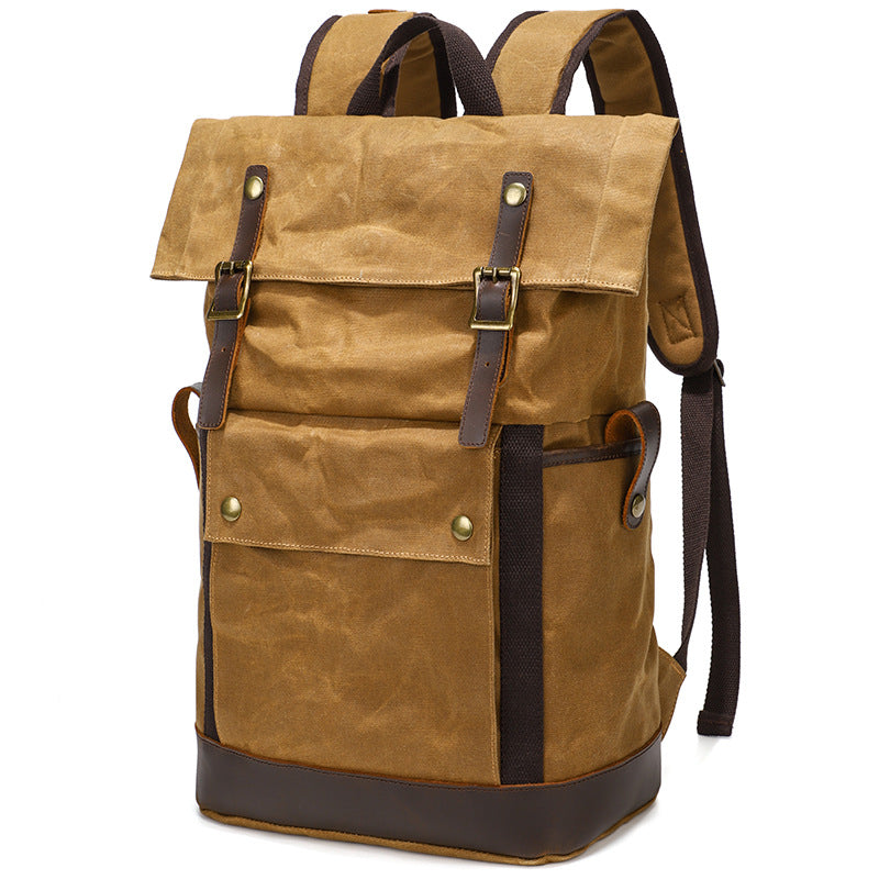 Wasserdichter Outdoor-Rucksack aus Pferdeleder