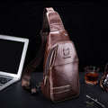 Leder-Crossbody-Tasche für Herren