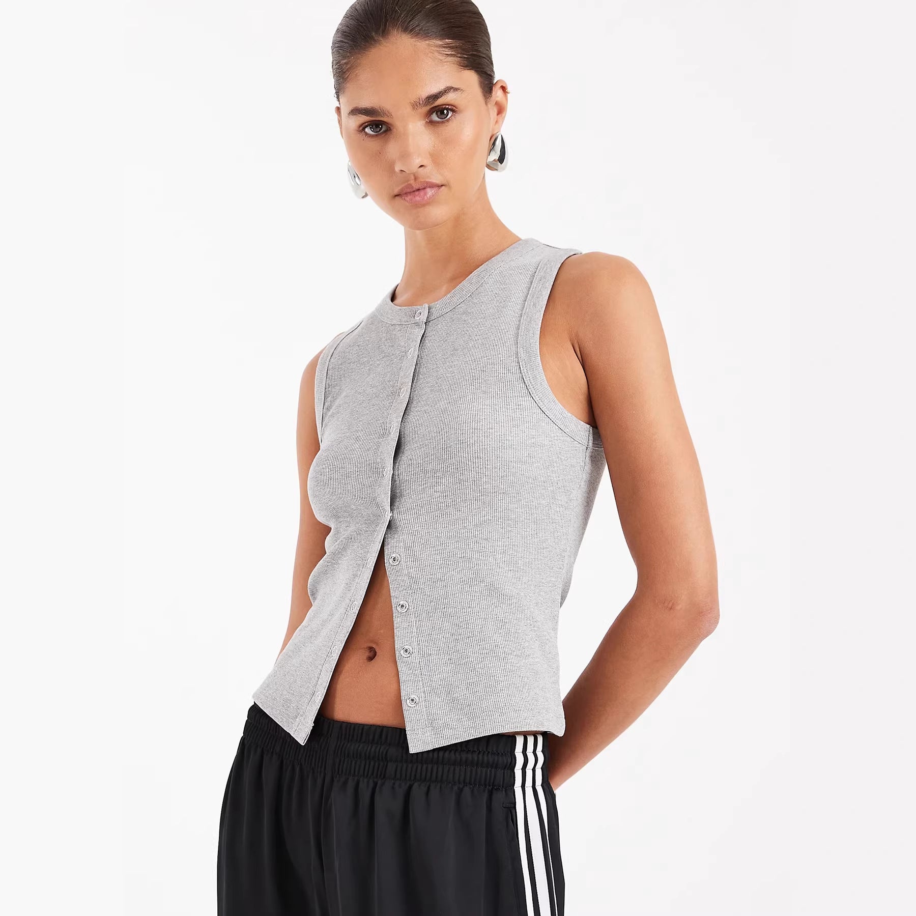 Gestricktes Slim-Fit Tank Top