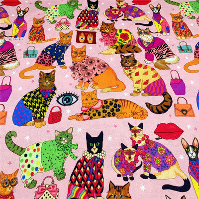 Katzen-Stoff für Patchwork und DIY – Bild 2 | LuxeStyle