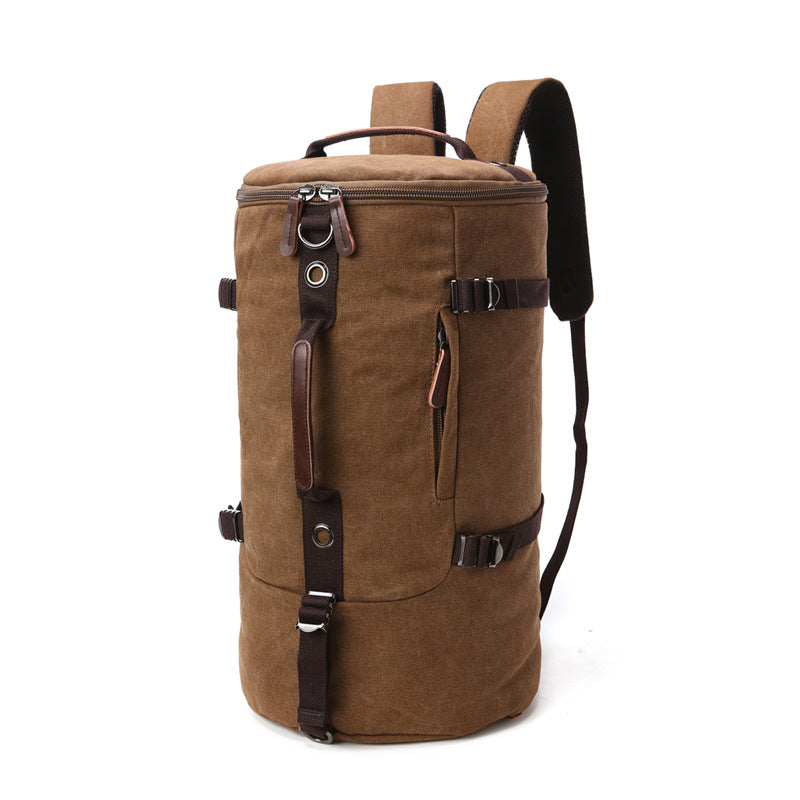 Zylindrische Mehrzwecktasche aus Canvas – Bild 4 | LuxeStyle