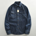 Gestreiftes Denim-Hemd für Herren – Bild 7 | LuxeStyle