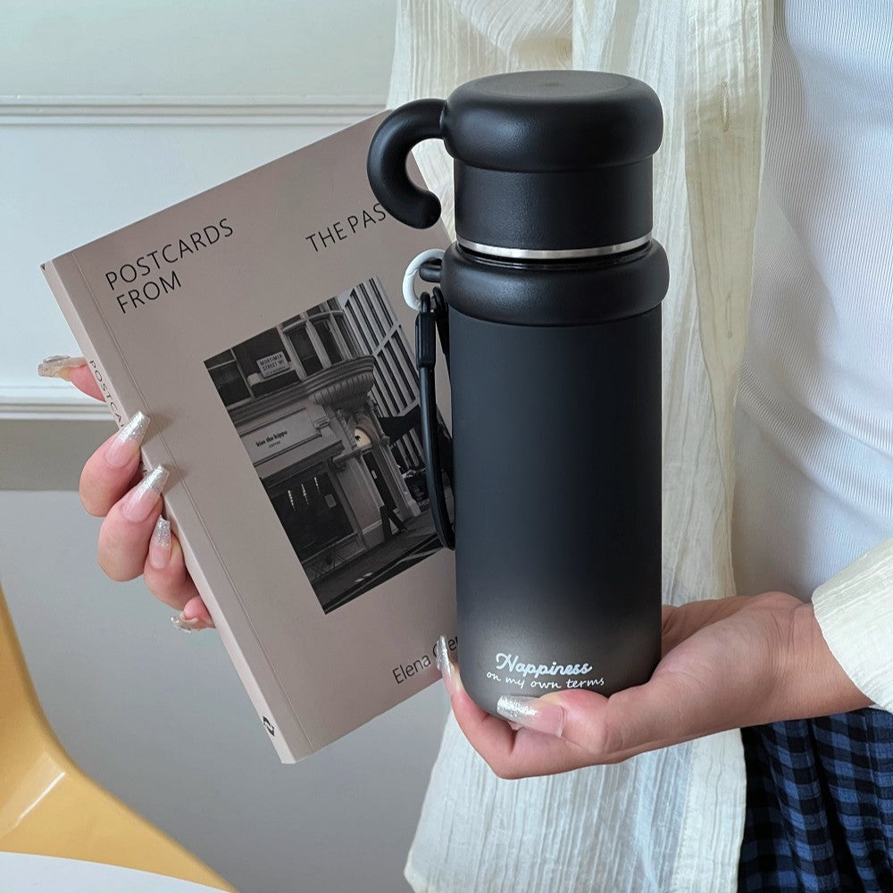 Edelstahl-Trinkbecher mit Strohhalm – Bild 2 | LuxeStyle