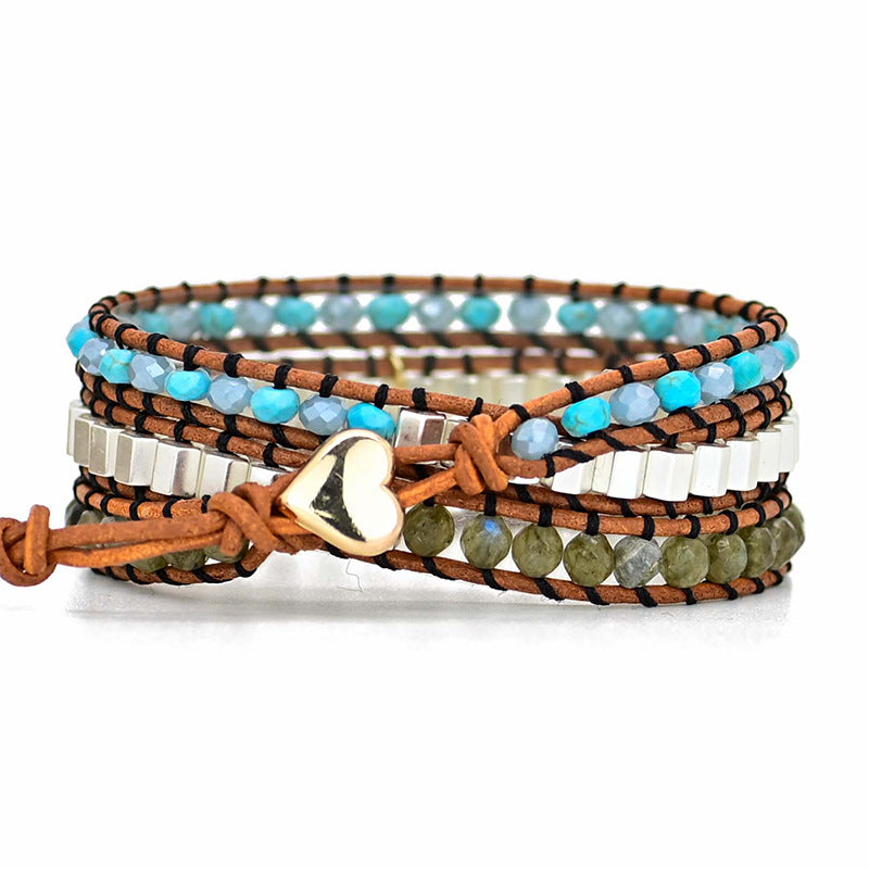 Naturstein- und Lederarmband – Bild 2 | LuxeStyle