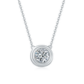 Moissanite Halskette aus 925er Sterlingsilber