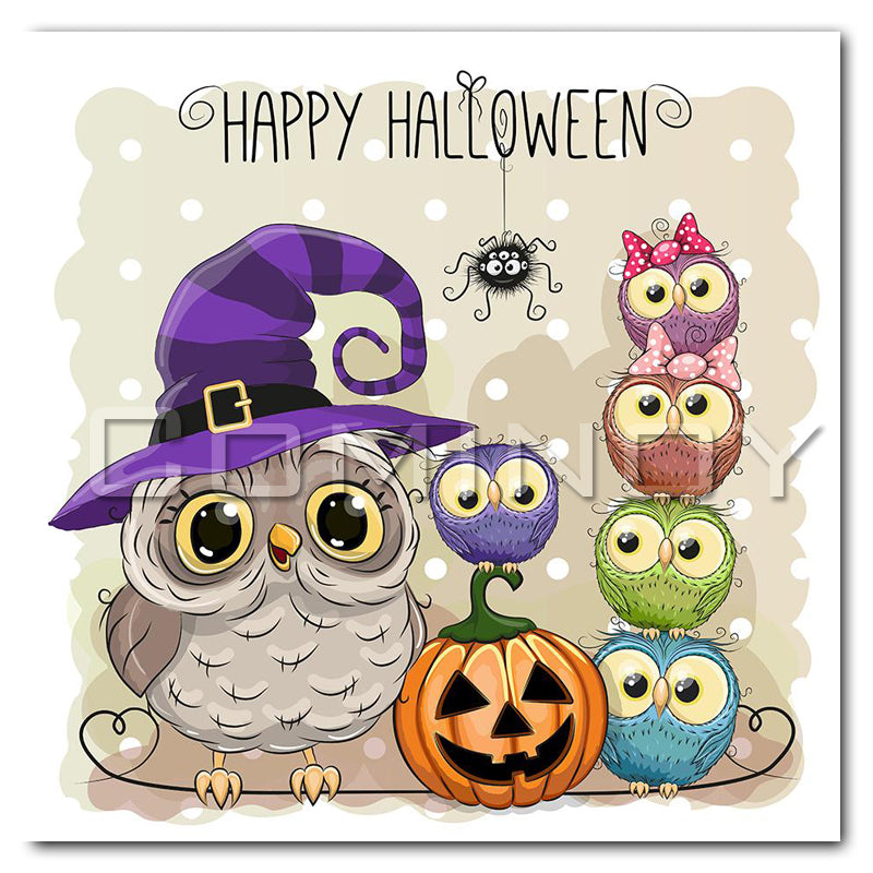 Halloween Katze Diamond Painting Set | LuxeStyle