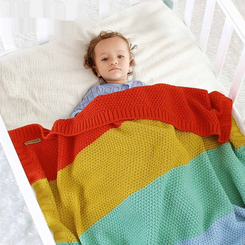 Regenbogen-Decke für Baby