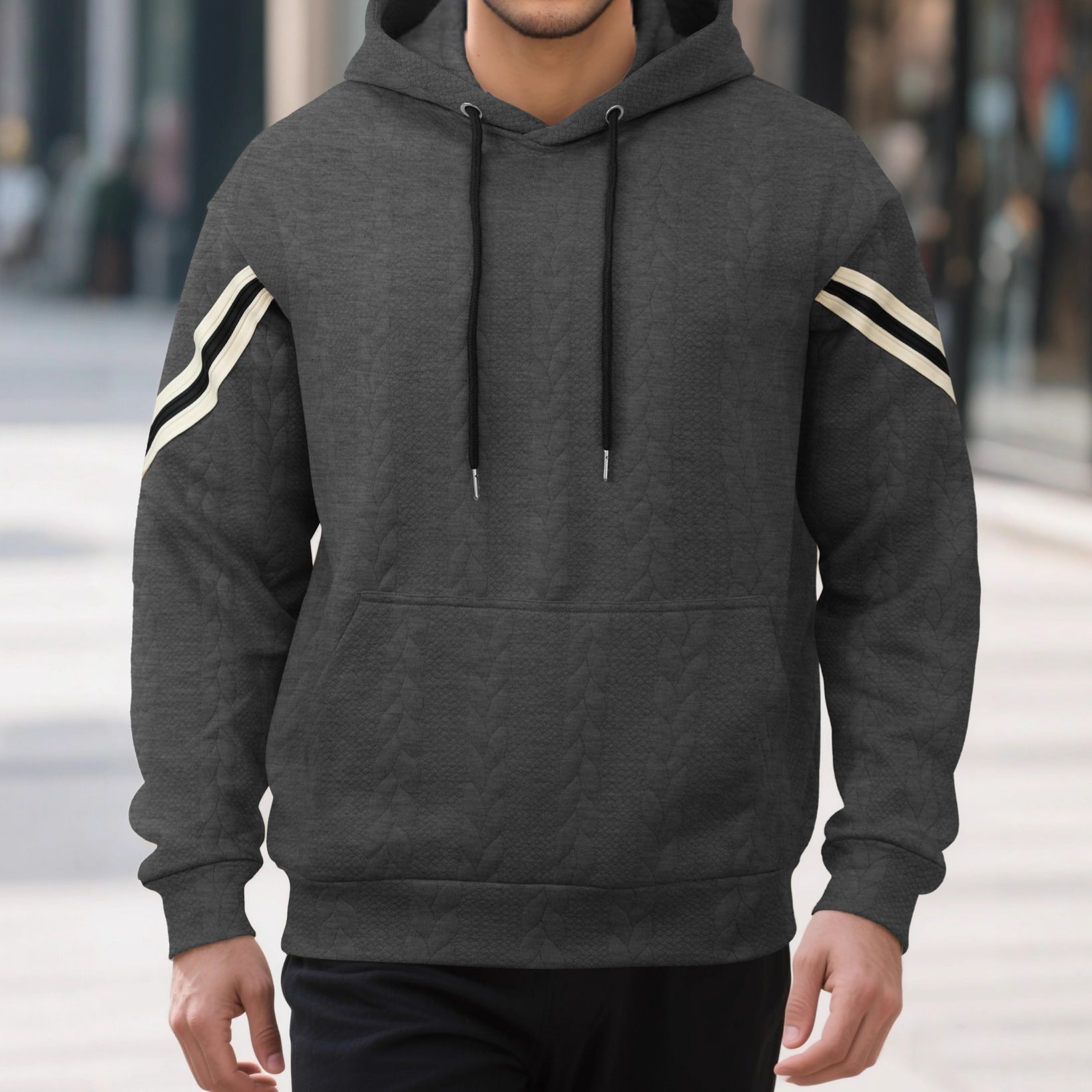 Thermisches Outdoor-Kapuzenhoodie für Herren