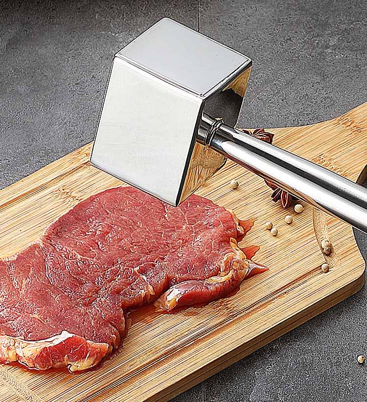Fleischklopfer aus Edelstahl – Bild 2 | LuxeStyle