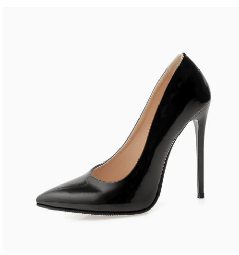 Spitze Stiletto-Pumps mit hohem Absatz