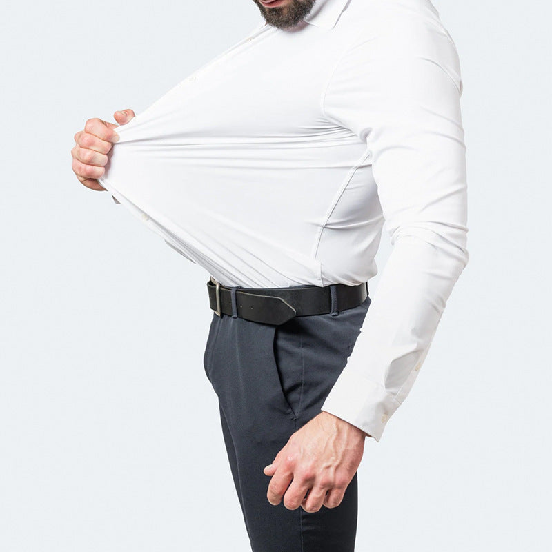 Bügelfreies Stretch-Hemd für Herren – Bild 12 | LuxeStyle