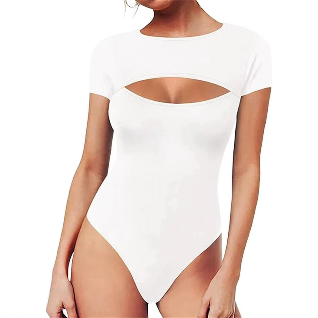 Eleganter Jumpsuit mit Cut-Out und 3/4-Ärmeln