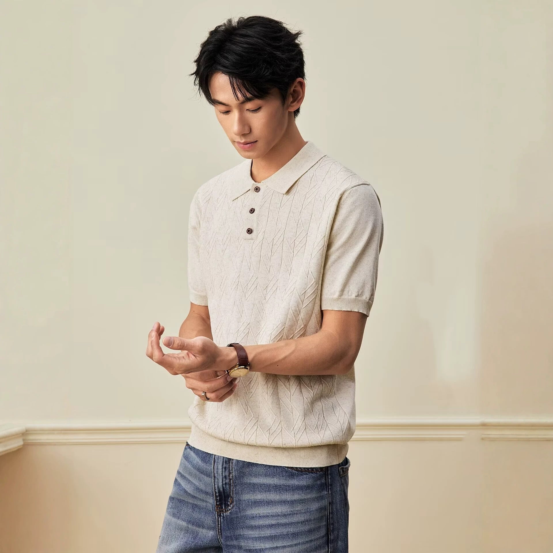 Retro-Polo für Herren