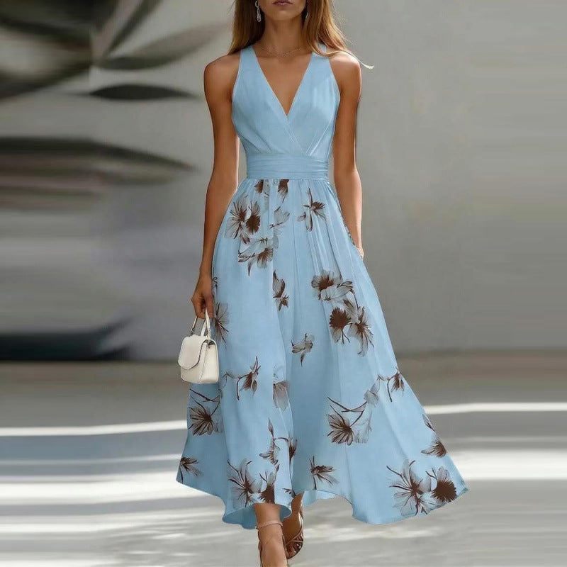 Sommerliches V-Ausschnitt Blumenkleid – Bild 4 | LuxeStyle