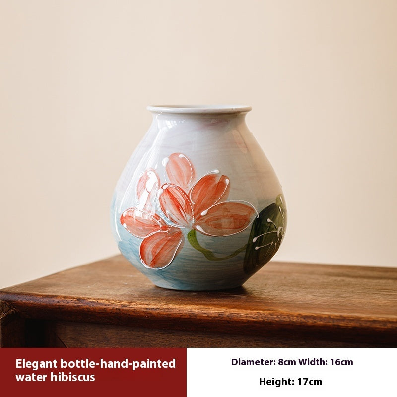 Keramik-Blumenstütze im Retro-Stil