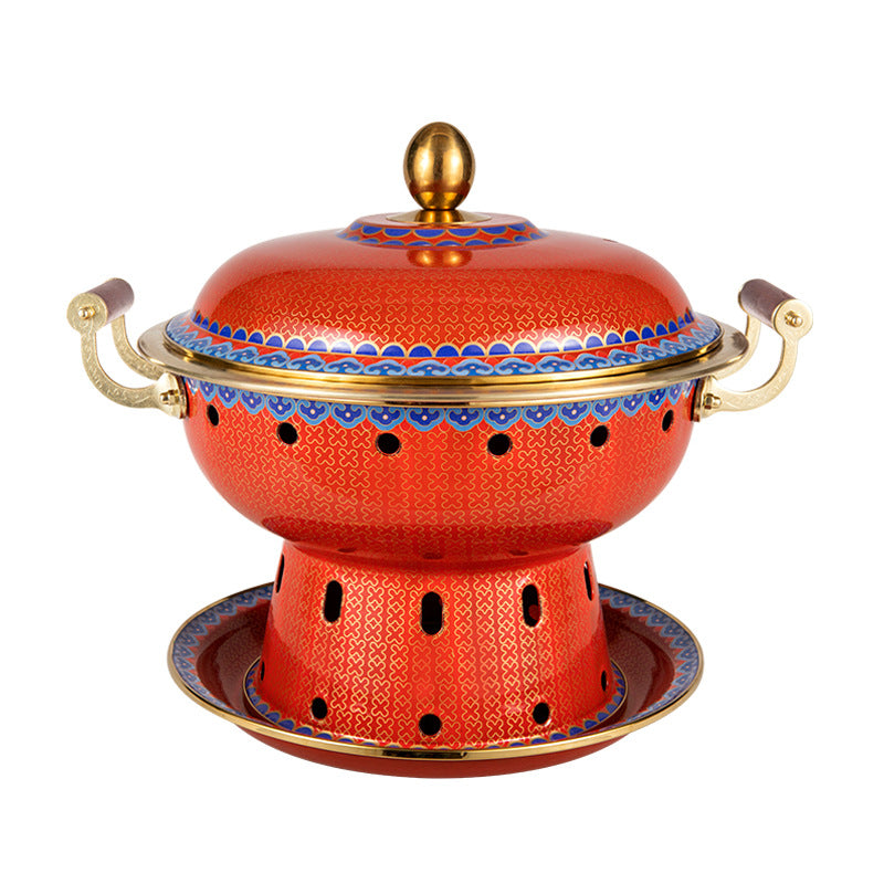 Kupfer Hot Pot Ofen mit Emaille
