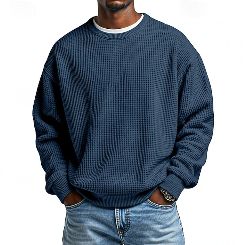 Relaxed Fit Pullover für Männer in 100% Polyester – Bild 4 | LuxeStyle
