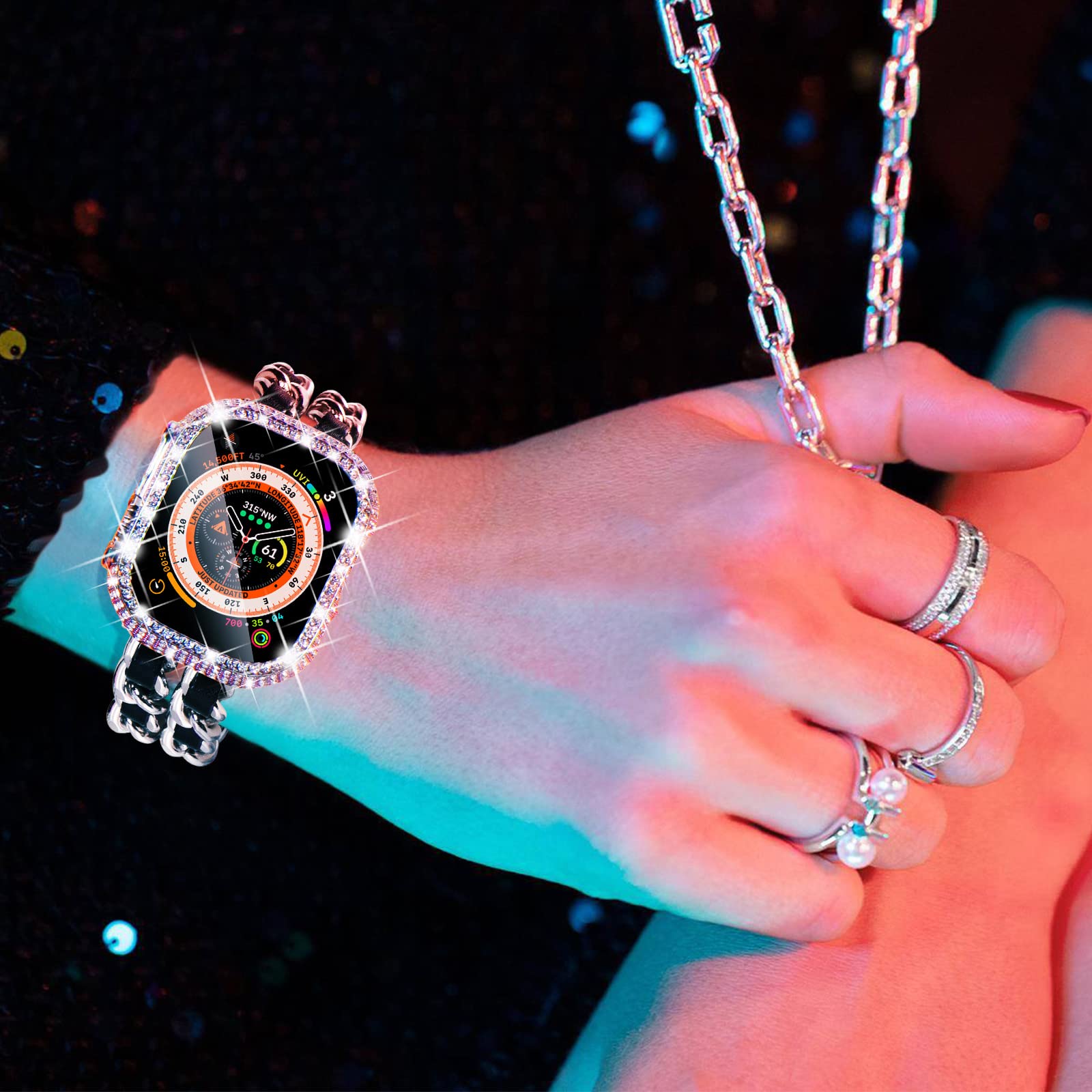 Schutzhülle für Smartwatch, Full Diamond Cut-out