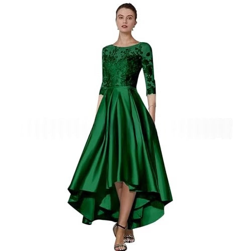 Elegantes Spitzen-Abendkleid mit halbem Arm – Bild 9 | LuxeStyle