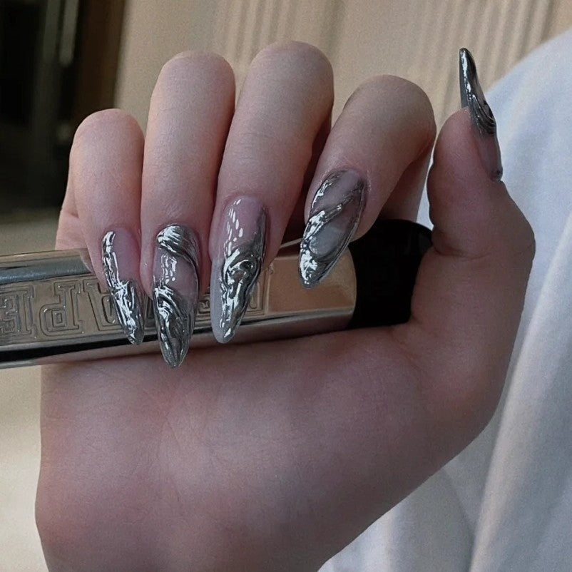 Dark Goth Wind Metall-Nagelsticker – Bild 6 | LuxeStyle
