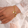 Doppelherz-Armband mit Strasssteinen | LuxeStyle