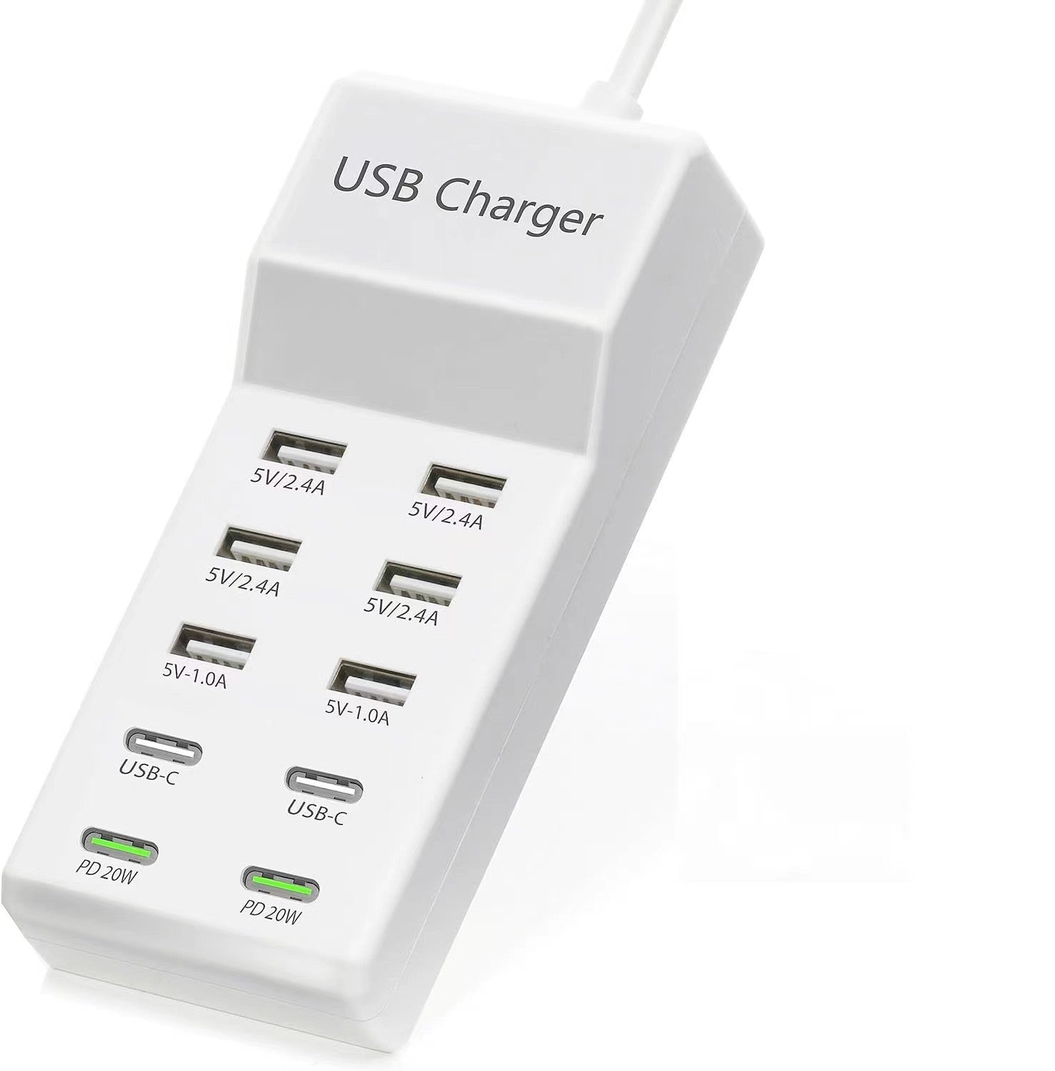 5-Port USB-Ladegerät mit Überhitzungsschutz