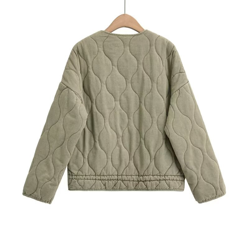 Gefütterte Baumwolljacke für Damen