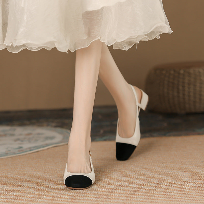Chunky Heel French Style Damenschuhe – Bild 7 | LuxeStyle