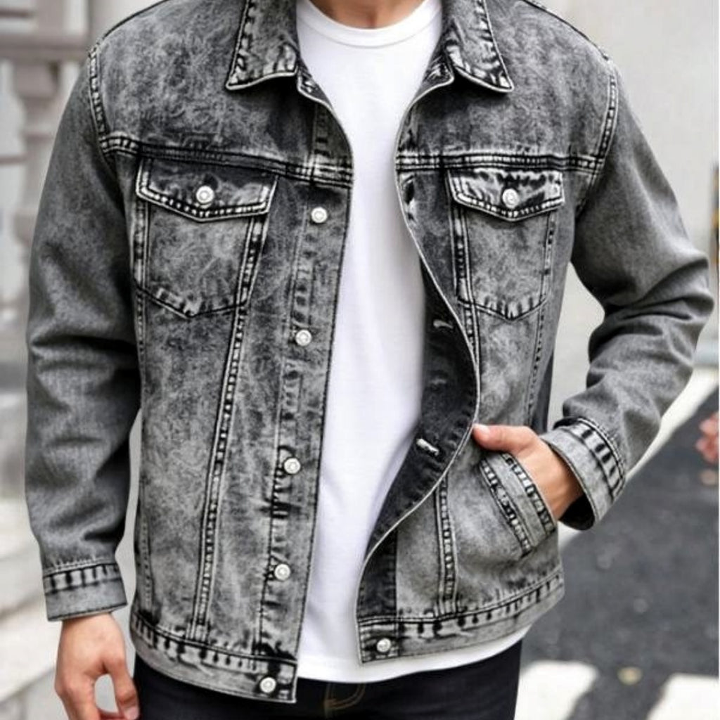 Taillierte Jeansjacke für Herren – Y104S – Ansicht 4