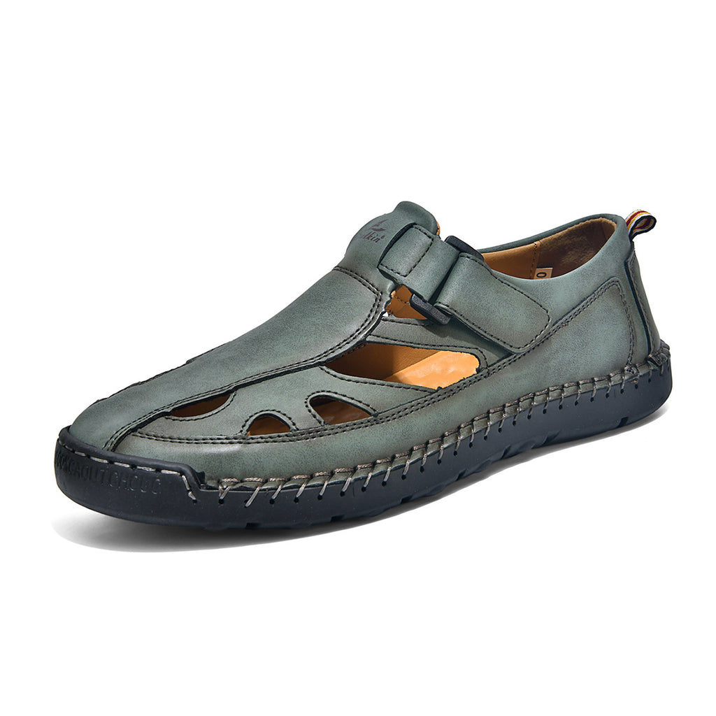 Atmungsaktive, handgenähte Sandalen für Herren
