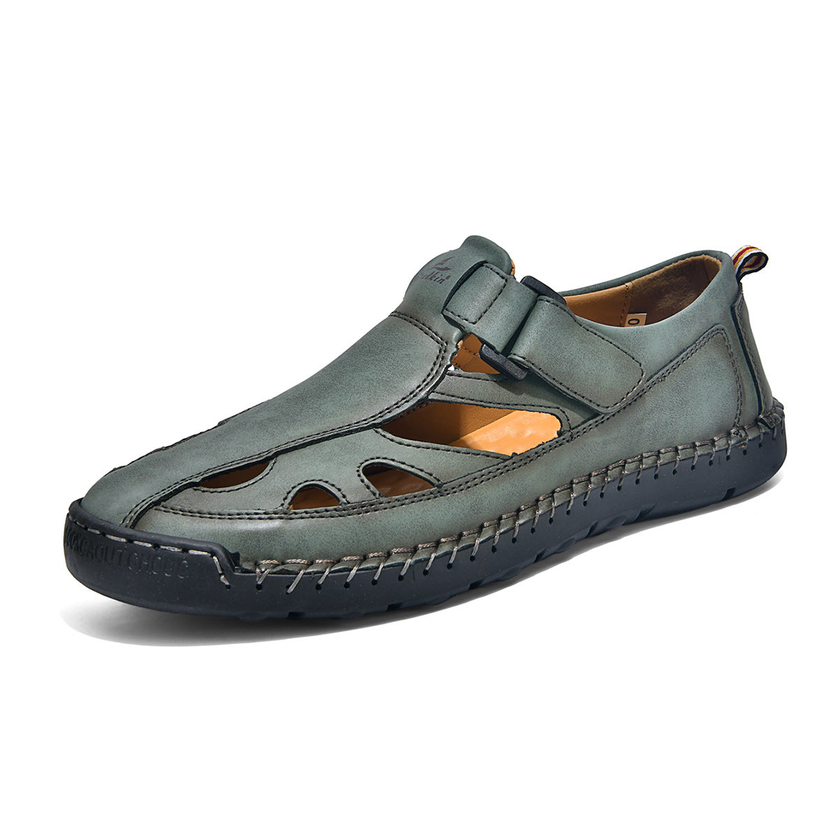Atmungsaktive, handgenähte Sandalen für Herren