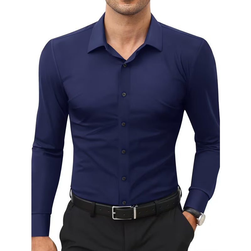 Weisser Stretch-Hemd – Bild 6 | LuxeStyle