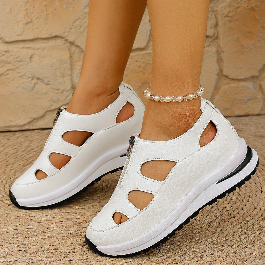 Baotou Chunky-Sohle Sandalen Damen