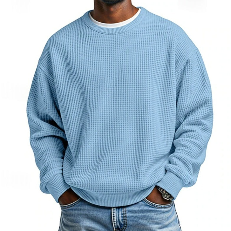 Relaxed Fit Pullover für Männer in 100% Polyester – Bild 6 | LuxeStyle