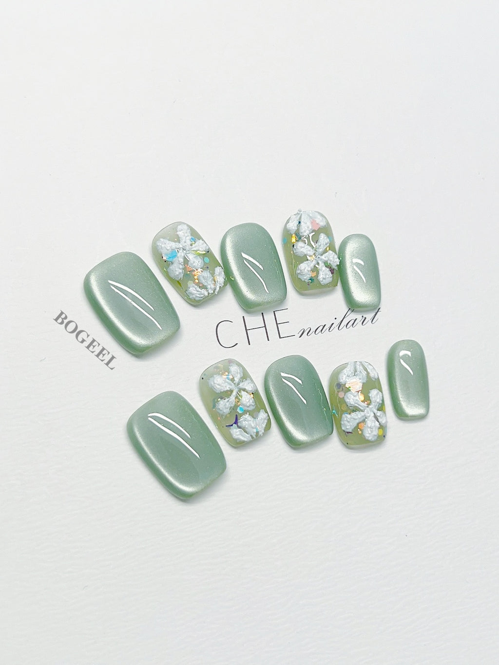 3D-Blumen Nagelaufkleber