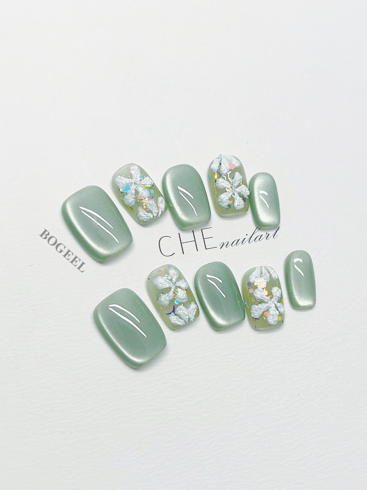 3D-Blumen Nagelaufkleber
