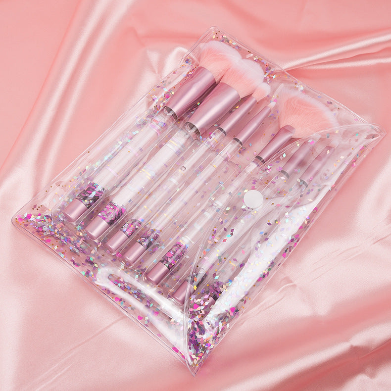 7-teiliges transparentes Make-up Pinselset – Bild 3 | LuxeStyle