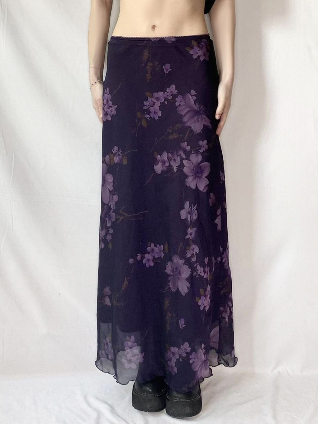 Rosa Blumen-Mesh-Kleid