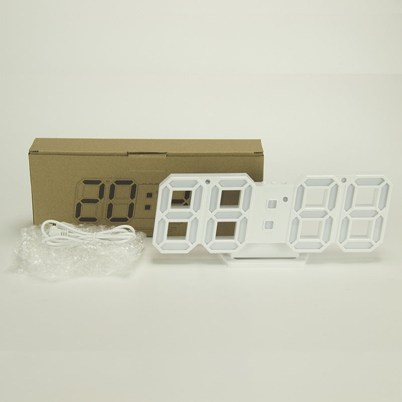 Leuchtkraft-LED-Wanduhr für Wohn- & Schlafzimmer