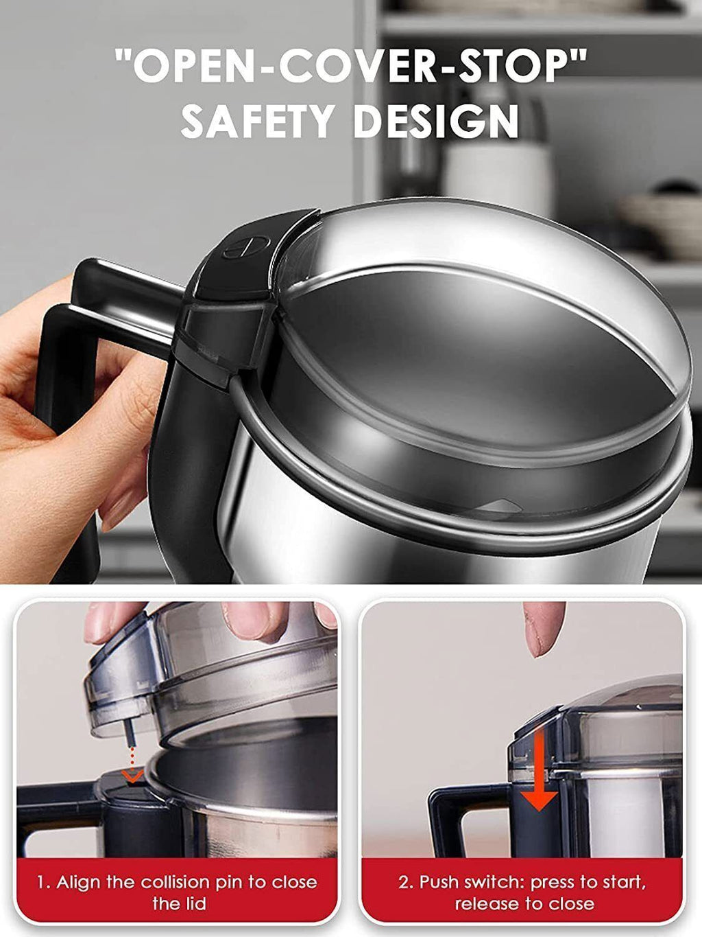 Elektrische Kaffeemühle mit 6 Klingen – Ansicht 6