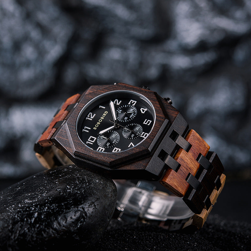 Holz-Armbanduhr
