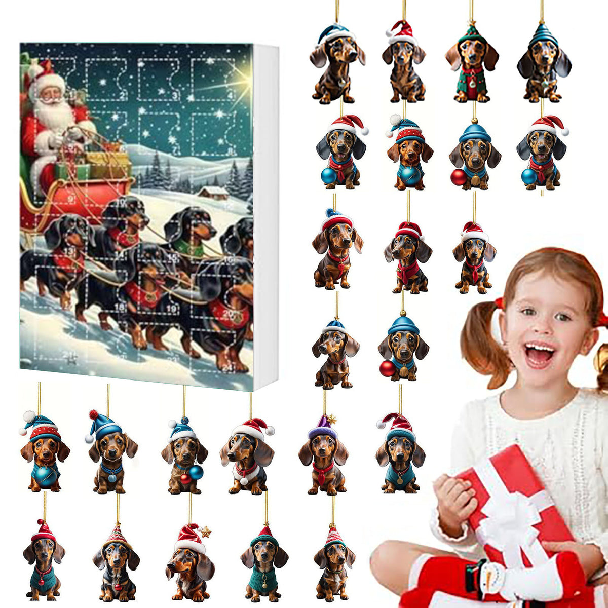 Weihnachts Countdown Tieranhänger Dekoration – Bild 4 | LuxeStyle