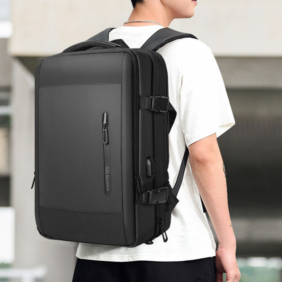 Grosser, wasserdichter Business-Rucksack für 17" Laptop – Bild 2 | LuxeStyle